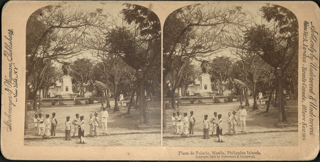 Plaza de Palacio, Manila, Philippine Islands.